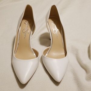 Jessica Simpson JP Livvvy d'Orsay Pump - White